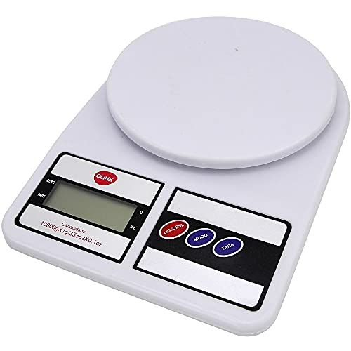 Balança digital branca para cozinha